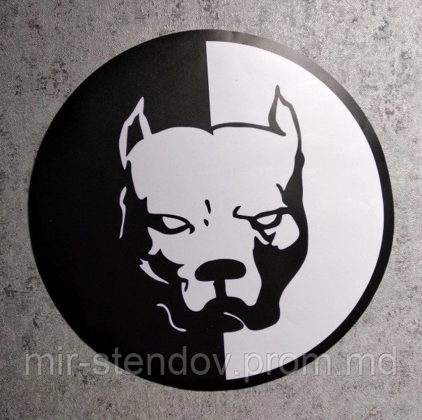 Наклейка на авто Питбуль, фото 1