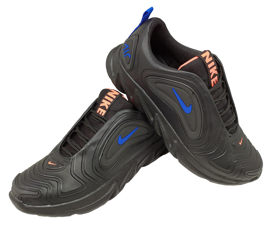 Кроссовки черные натуральная кожа на шнуровке (N-7 ор-син) 42 - фото 1 - id-p10360130