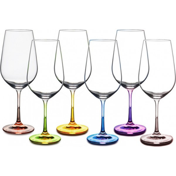 Набор бокалов для вина Bohemia Rainbow 350 мл 6 пр b40729-D4641 - фото 1 - id-p9217997