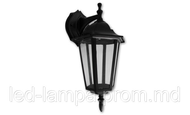 Светильник/корпус master LED, IP54, фасадный, накладной, алюминий + стекло, чёрный, 1хЕ27, Victoria II - фото 1 - id-p10360865