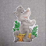 Магнитный стенд для крепления рисунка магнитом Волк, фото 2