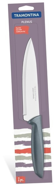 НожTramontina Plenus Chef grey 178 мм инд.блистер 23426/167 - фото 1 - id-p8549735