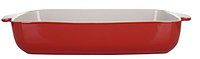 Форма прямоугольная керамическая для запекания 35х25 см красная Pyrex Signature SG35RR8