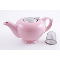 Чайник заварочный керамический Fissman 1200 мл розовый, 9206 F