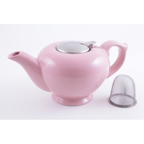 Чайник заварочный керамический Fissman 1200 мл розовый, 9206 F - фото 1 - id-p5675608