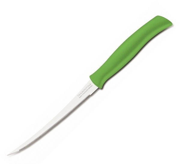 Нож для томатов Tramontina Athus 127 мм зеленый инд.блистер 23088/925 - фото 1 - id-p10115561