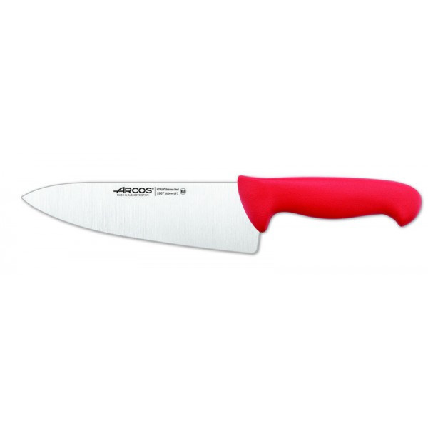 Нож поварской Arcos 2900 20 см красный 290722 - фото 1 - id-p5560027