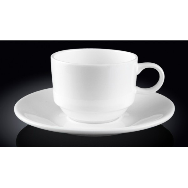 WL-993039, Чашка кофейная с блюдцем Wilmax 140 мл - фото 1 - id-p5562678
