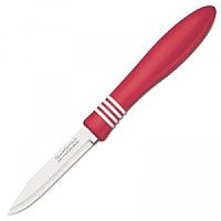 Нож для овощей Tramontina Cor&Cor 76 мм красная руч. 23461/273