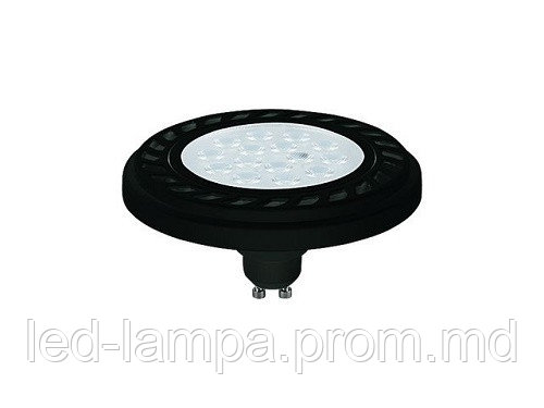 Светодиодная LED лампа Nowodvorski 9343 LED LENS, 9W, GU10, ES111, 30°, 3000К тёплое свечение, чёрный корпус - фото 1 - id-p10363456