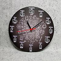 Часы настенные "Химическое время" (Черные)