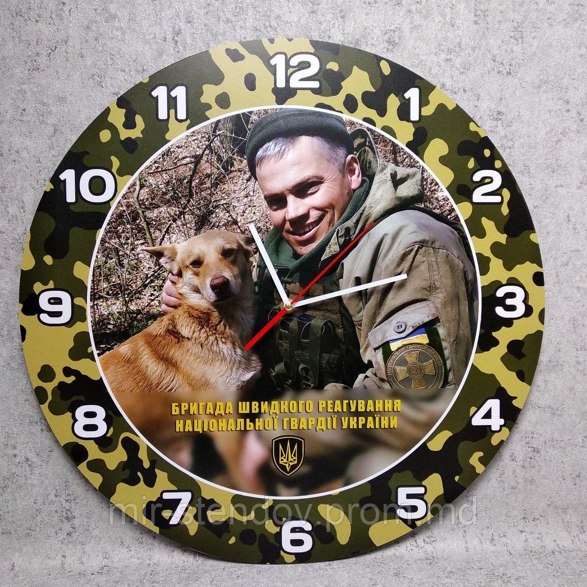 Часы Армейские круглые с вашей фотографией - фото 1 - id-p10363398