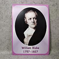 William Blake.Портреты английских поэтов и писателей 40х60 см, Розовый