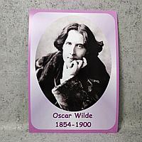 Oscar Fingal O'Flahertie Wills Wilde. Портреты английских поэтов и писателей 30х40 см, Розовый