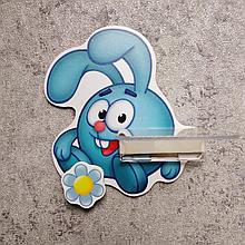 Стенд с полочкой для поделки и магнитом для рисунка Смешарик