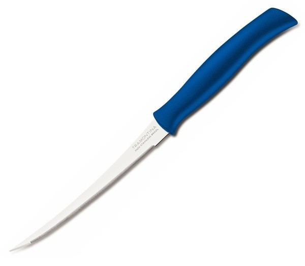 23088/915, Нож для томатов Tramontina Athus 127 мм синий инд.блистер - фото 1 - id-p5559924