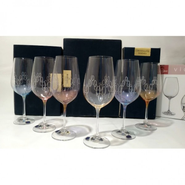 Набор бокалов для вина Bohemia Viola 350 мл 6 пр (K0586) b40729-K0586 - фото 1 - id-p10363600