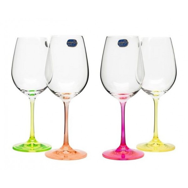 Набор бокалов для вина Bohemia Neon 350 мл 4 пр b40729-D4892 - фото 1 - id-p10363758