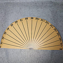 Наклейка напольная "Транспортир" для кабинета математики