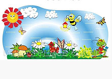 Стенд для поделок Полянка