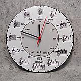 Часы настенные Нотная грамота, фото 4