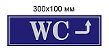 Табличка "WC" стрелка вправо и вверх, фото 2