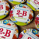 Значок с номером класса для учеников школы. "Школьная пора", фото 2