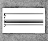 Доска с нотным станом и магнитными нотами, фото 2