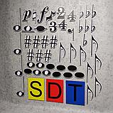 Доска с нотным станом и магнитными нотами, фото 3