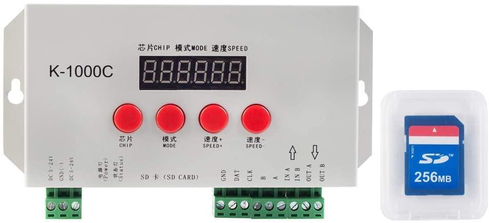 Контроллер RGBW K-1000C с поддержкой DMX 512 | WS2811, WS2801, WS2812B | +256GB SD карта - фото 1 - id-p10374914