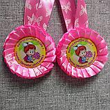 Медаль с розеткой двухсторонняя Выпускник детского сада. Розовая, фото 2