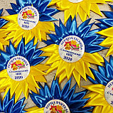 Значок первоклассника. Розетка-канзаши "Украина", фото 3