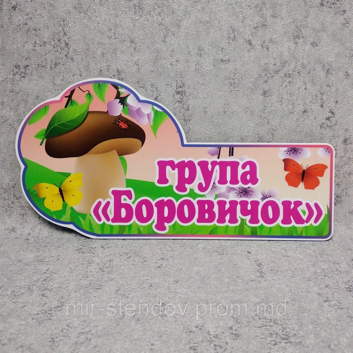 Табличка оригінальна Група Боровичок, фото 1