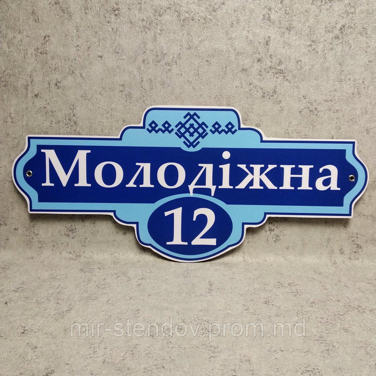 Уличный указатель Античный Синий, фото 1