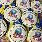 Значки "Первоклассник" именные, с ленточками магнитными держателями., фото 3