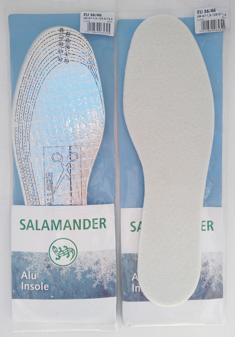 Стельки для обуви Salamander Alu Insole вырезная 36-46 размеры - фото 1 - id-p10397099