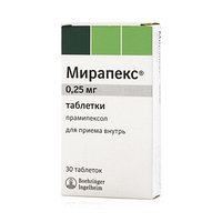 Таблетки Мирапекс с Прамипексол (Pramipexole)