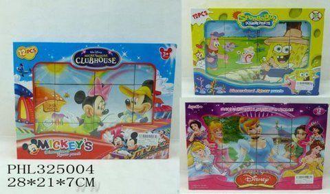 Кубики "Mickey Mouse"/"Sponge Bob"/"Принцессы" - фото 1 - id-p10398105