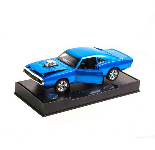 Машинка инерционная "Dodge Charger RT" из серии "Автопром" (синяя) - фото 1 - id-p10399213