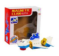 Магнитный музыкальный конструктор "Самолет" (белый)