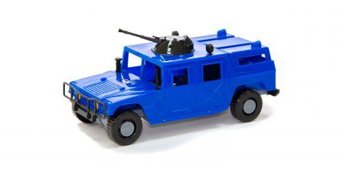 Машинка "Военный внедорожник" (синяя) - фото 1 - id-p10399857