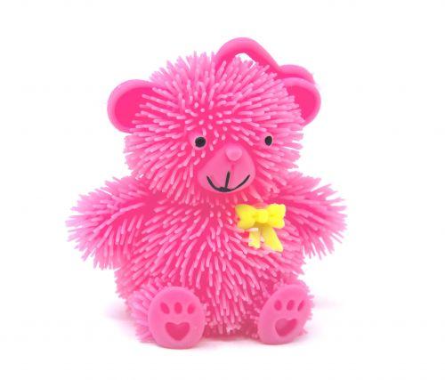 Светящийся мишка с бантиком (розовый) - фото 1 - id-p10399870