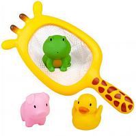 Набор для купания "Жираф" (сачок и 3 игрушки)