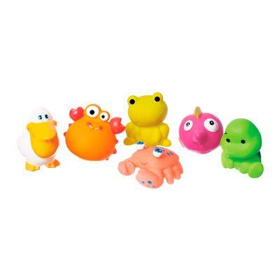 Набор игрушек для купания "Морские животные" (6 шт) - фото 1 - id-p10401412