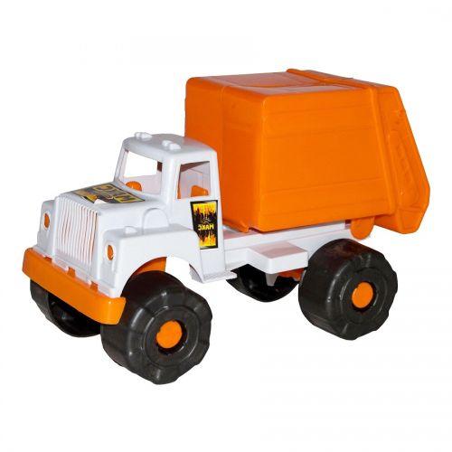 Грузовик мусоровоз оранжевый - фото 1 - id-p10399950