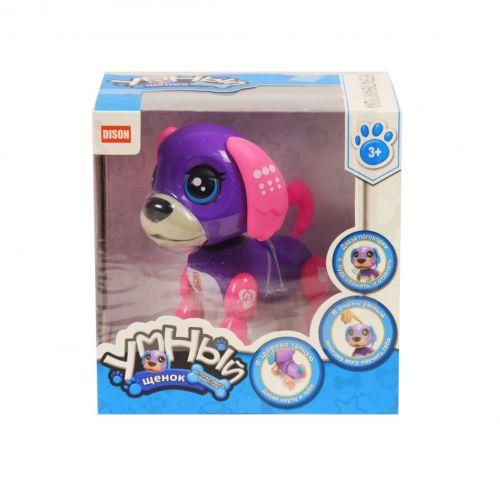 Интерактивная игрушка "Умный щенок" (фиолетово-розовый) - фото 1 - id-p10401438