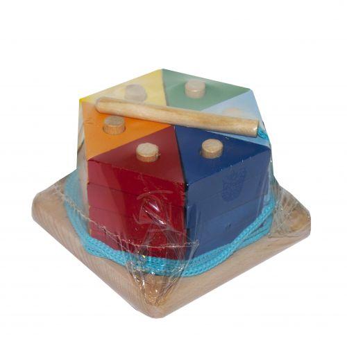 Пирамидка "Цветной тортик" - фото 1 - id-p10398931