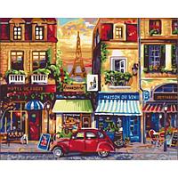 Картина по номерам "Улицами Парижа"