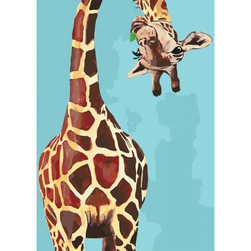 Картина по номерам "Весёлый жираф" - фото 1 - id-p10399481