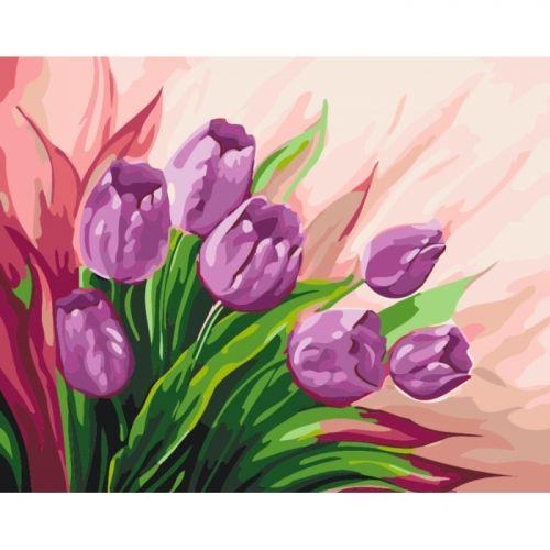 Картина по номерам "Персидские тюльпаны" - фото 1 - id-p10400041